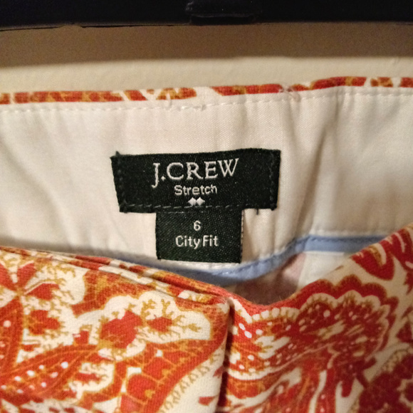 J. Crew women's stretch city fit size 6 Capri's - Picture 2 of 3